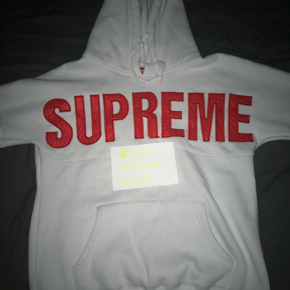 Supreme velvet hoodie